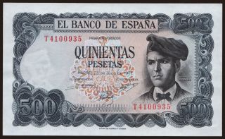 500 pesetas, 1971