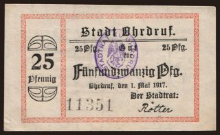 Ohrdruf, 25 Pfennig, 1917
