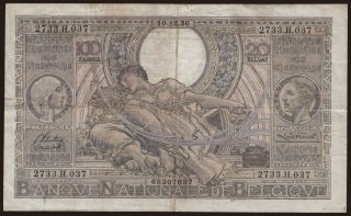 100 francs, 1936