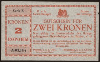 Brunn am Gebirge, 2 Kronen, 1916