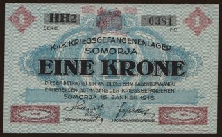 Somorja, 1 Krone, 1916