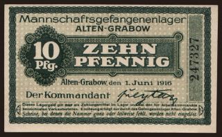 Alten-Grabow, 10 Pfennig, 1916