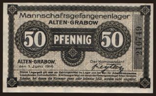 Alten-Grabow, 50 Pfennig, 1916
