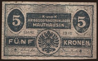 Mauthausen, 5 Kronen, 1918