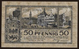 Düren, 50 Pfennig, 1918