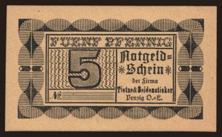 Penzig/ Tietze & Seidensticker, 5 Pfennig, 191?