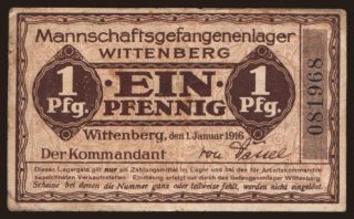 Wittenberg, 1 Pfennig, 1916
