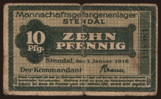 Stendal, 10 Pfennig, 1916