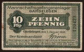 Gardelegen, 10 Pfennig, 1916