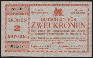 Brunn am Gebirge, 2 Kronen, 1916