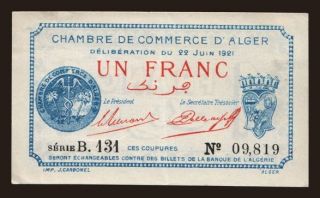 1 franc, 1921