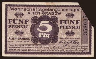 Alten-Grabow, 1 Pfennig, 1916