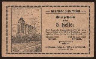 Hinterbrühl, 5 Heller, 1920