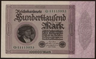 100.000 Mark, 1923