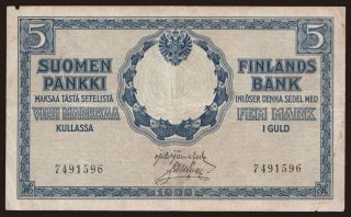 5 markkaa, 1909