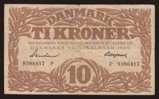 10 kroner, 1939