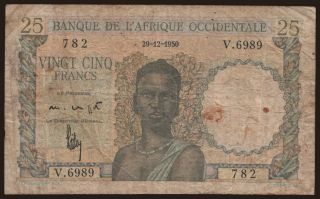 25 francs, 1950