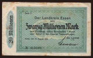 Essen/ Stadt, 20.000.000 Mark, 1923