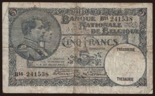 5 francs, 1931