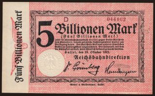 Cassel, 5.000.000.000.000 Mark, 1923