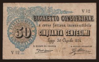 50 centesimi, 1874