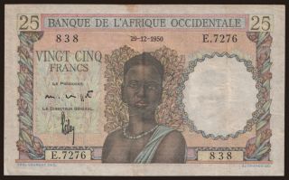 25 francs, 1950