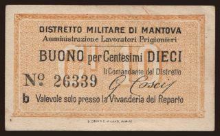 Mantova, 10 centesimi, 191?