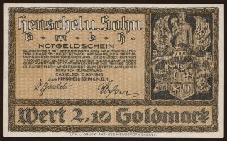 Cassel/ Henschel & Sohn G.m.b.H., 2.10 Goldmark, 1923