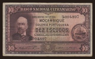 10 escudos, 1945