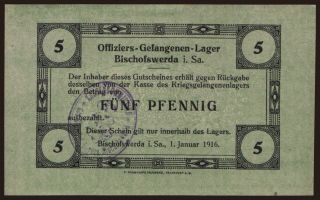 Bischofswerda, 5 Pfennig, 1916