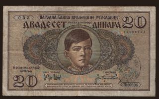 20 dinara, 1936, verificato