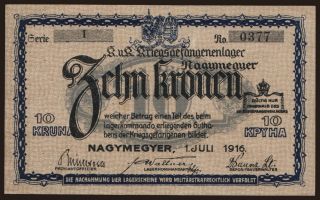 Nagymegyer, 10 Kronen, 1916