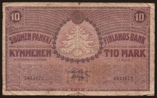 10 markkaa, 1918