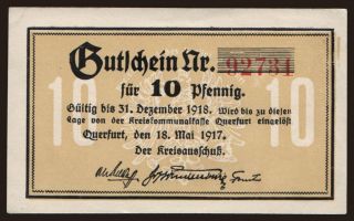 Querfurt, 10 Pfennig, 1917