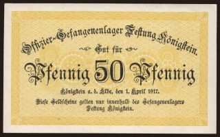 Königstein, 50 Pfennig, 1917