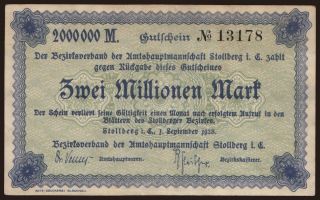 Stollberg/ Bezirksverband der Amtshauptmannschaft, 2.000.000 Mark, 1923