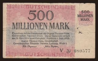 Mannheim/ Badische Bank, 10.000 Mark, 1923
