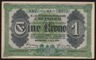 Nezsider, 1 Krone, 1916