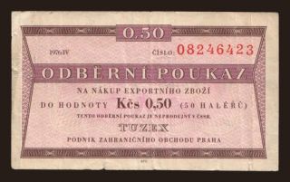 Tzex, 0.50 korun, 1976