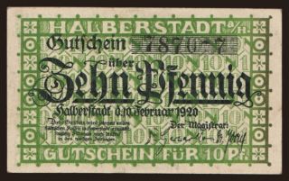 Halberstadt, 10 Pfennig, 1920