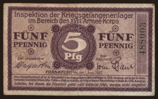 Frankfurt am Main, 5 Pfennig, 1917