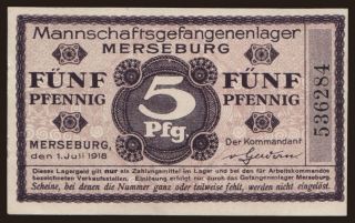 Merseburg, 5 Pfennig, 1918