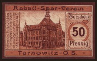 Tarnowitz/ Rabatt-Spar-Verein, 50 Pfennig, 1921