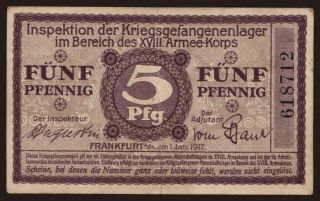 Frankfurt a M., 5 Pfennig, 1917