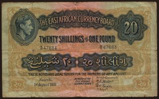 20 shillings, 1951