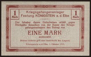 Königstein, 1 Mark, 1915