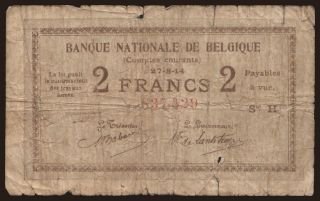 2 francs, 1914