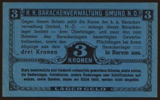 Gmünd, 3 Kronen, 191?