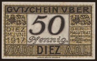 Diez, 50 Pfennig, 1917