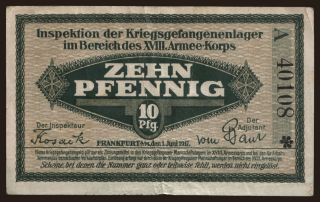 Frankfurt am Main, 10 Pfennig, 1917